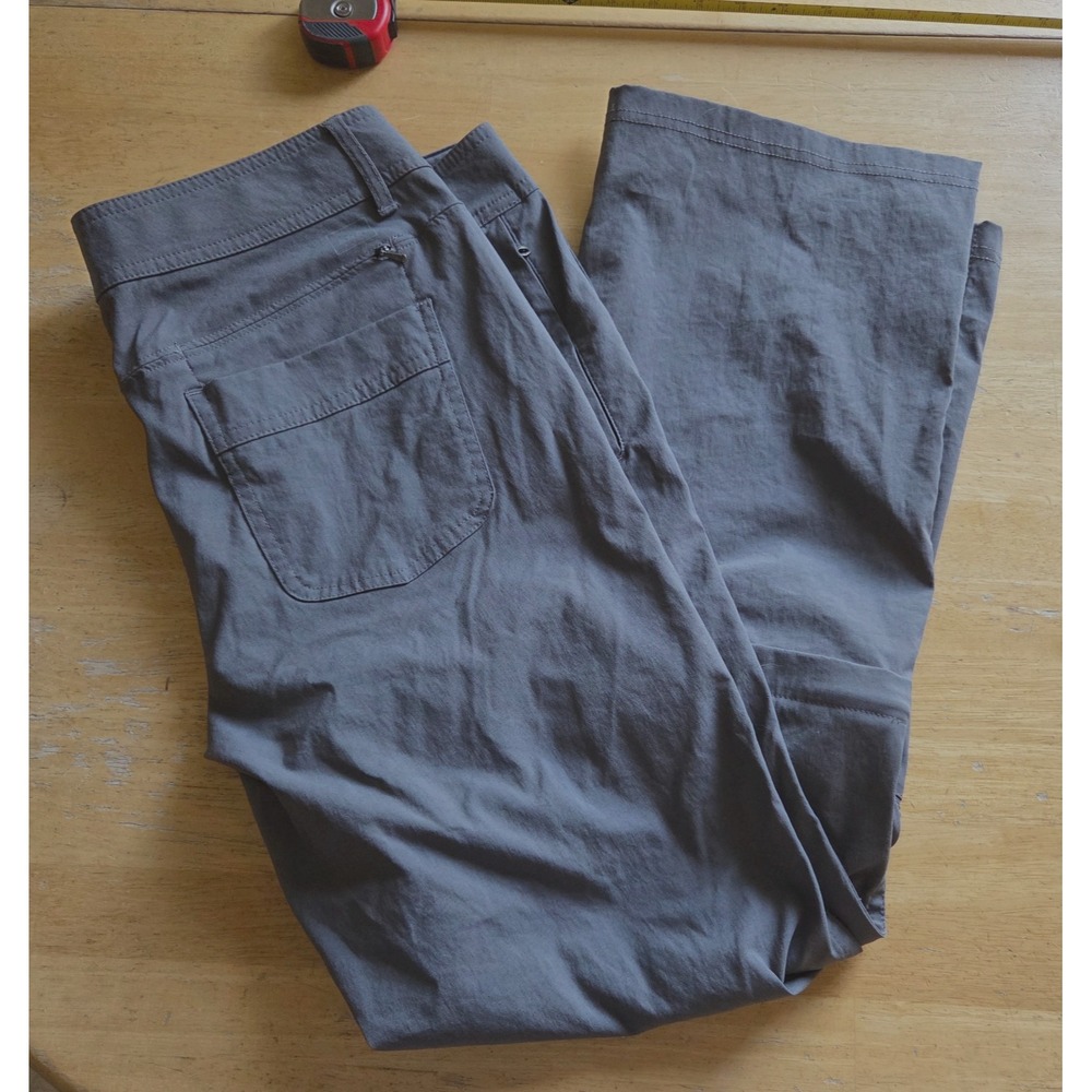 REI Co-op Womens Sahara Zip-Off Hiking Pants Gray 12 Petite 12P Below Knee S15